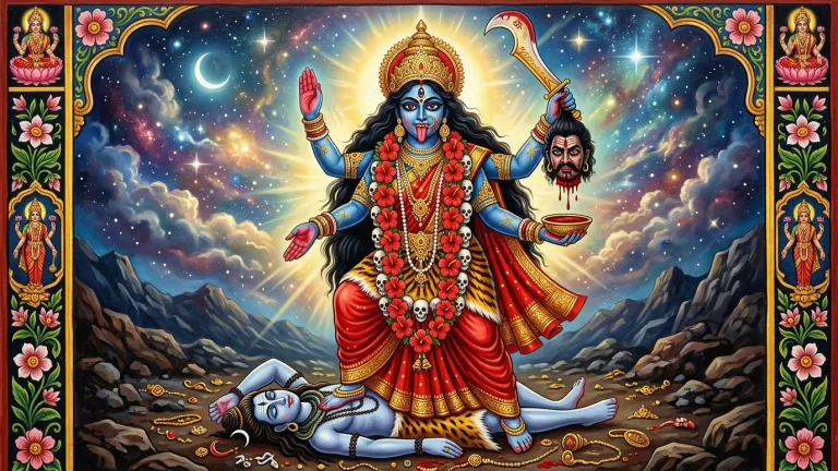 Kali Chalisa Lyrics in Hindi & English With Meaning | Complete 40 Chaupai