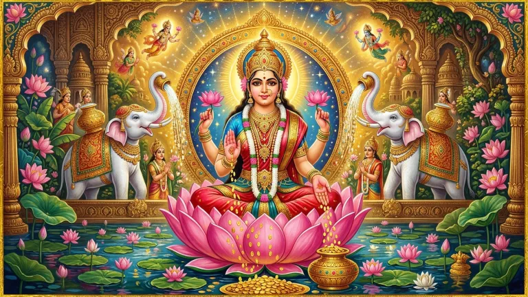 Sri Suktam Lyrics in Sanskrit & English With Meaning | Rigvedic Hymn to Lakshmi