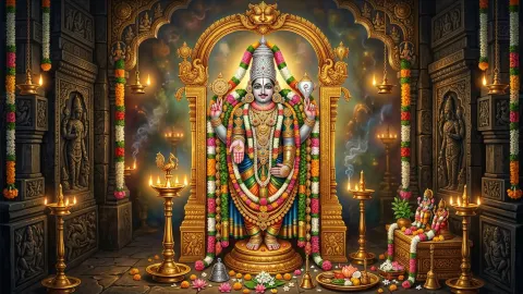 Venkateswara Suprabhatam Lyrics in Sanskrit & English With Meaning | Complete 29 Verses